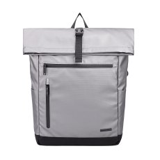 David Jones Grey Fold Top Backpack