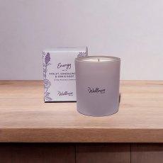 Potters Crouch Wellness Energy Violet, Sandalwood & Orris Root Glass Candle