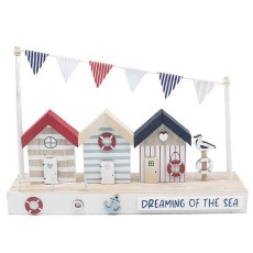Shudehill Love & Affection Dreaming Of The Sea Beach Hut Scene Ornament