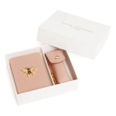 Alice Wheeler Compact and Lipstick Holder Gift Set Pink