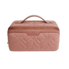 Alice Wheeler Velvet Train Case Pink