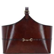 Ashwood Leather Magazine Basket Ashwood Leather Magazine Basket