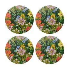 Creative Tops Floral Set of 4 Round Placemats