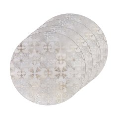 Creative Tops Gold Impressions Set of 4 Round Placemats