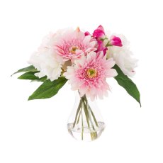 Floralsilk Peony & Gerbera in Vase