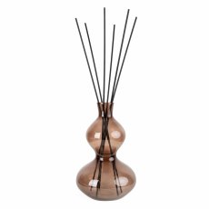 Candlelight Wavy Glass Diffuser Smokey Black