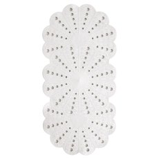 Showerdrape Bath Mat White Petal Showerdrape Bath Mat White Petal