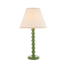 Endon Cotswold Green Higgledy Lamp & 25cm Vintage White Ivy Shade Endon Cotswold Green Higgledy Lamp & 25cm Vintage White Ivy Shade