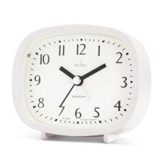 Acctim Hilda White Retro Alarm Clock