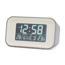 Acctim Alta Owl Grey LCD Alarm Clock