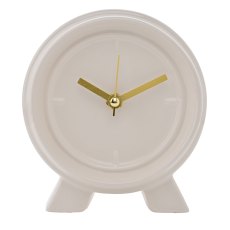 Widdop Interval Ceramic Mantle Clock Cream