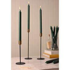 Widdop Northern Lights 12" Taper Candle Moss Green