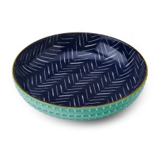 Mikasa Indigo Chevron Pasta Bowl Mikasa Indigo Chevron Pasta Bowl