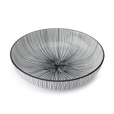 Mikasa Black Stripe Pasta Bowl Mikasa Black Stripe Pasta Bowl
