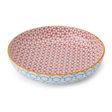Mikasa Geometric Pattern Pasta Bowl Mikasa Geometric Pattern Pasta Bowl
