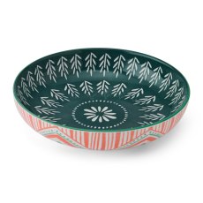 Mikasa Folk Pattern Pasta Bowl Mikasa Folk Pattern Pasta Bowl