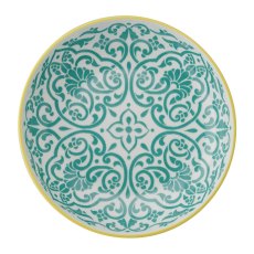 Mikasa Yellow & Blue Geometric Pasta Bowl