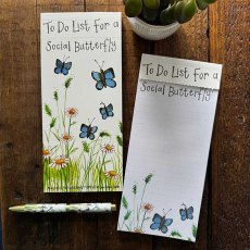 Alex Clark Social Butterfly Magnetic Notepad
