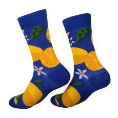 Eco Chic Blue Lemon Bamboo Socks 4-8 Eco Chic Blue Lemon Bamboo Socks 4-8