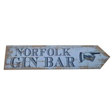 Zippy & George Norfolk Gin Bar Directional Sign