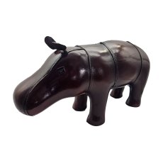 Ashwood Leather Leather Hippo Footstool