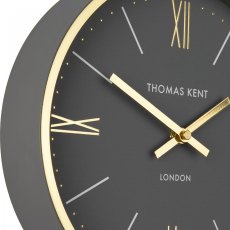 Thomas Kent 10" Hampton Wall Clock Charcoal