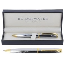 Bridgewater Pens Chester Chrome & Gold Ball Pen