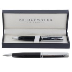 Bridgewater Pens Salisbury Two Tone Black & Chrome Pen