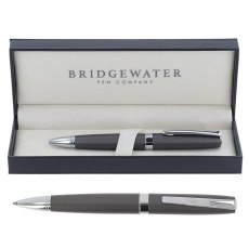 Bridgewater Pens Hereford Grey & Chrome Ball Pen Bridgewater Pens Hereford Grey & Chrome Ball Pen