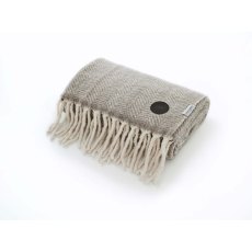 The Lyndon Company Moorland Wool Throw Natural