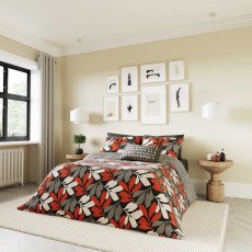 Helena Springfield Otto Duvet Cover Set Scarlet & Natural Helena Springfield Otto Duvet Cover Set Scarlet & Natural