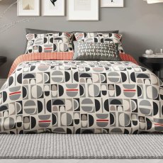 Helena Springfield Voss Duvet Cover Set Scarlet & Natural Helena Springfield Voss Duvet Cover Set Scarlet & Natural