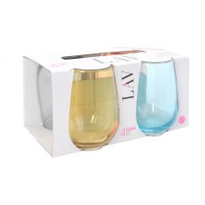 Lav Gaia Pastel Set Of 4 Glasses