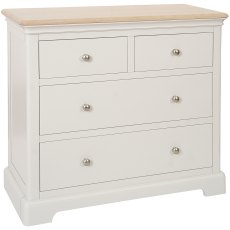 Broadway 2 Over 2 Drawer Chest in Grey Mist