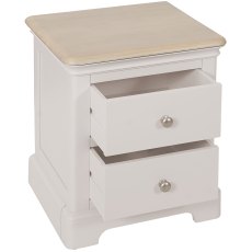 Broadway 2 Drawer Bedside Table in Grey Mist