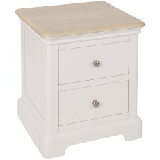 Broadway 2 Drawer Bedside Table in Grey Mist Broadway 2 Drawer Bedside Table in Grey Mist