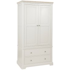 Broadway 2 Drawer Double Gents Wardrobe in Grey Mist Broadway 2 Drawer Double Gents Wardrobe in Grey Mist