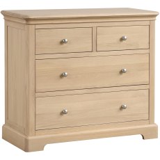 Broadway 2 Over 2 Drawer Chest in Oak