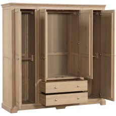 Broadway Quadrouble Wardrobe in Oak