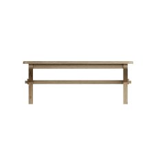 Heritage Editions Oak 2m Fixed Dining Table and 4 Upholstered Chairs