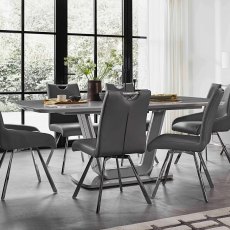 Stockholm 1.6m Extending Dining Table and 6 Chairs