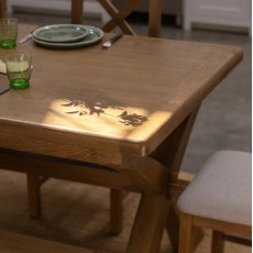 Manor Oak 1.5m Extending Cross Leg Dining Table