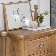 Manor Oak 5 Drawer Tall Chest