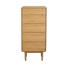 G Plan Winchester 5 Drawer Tall Chest with Mirror