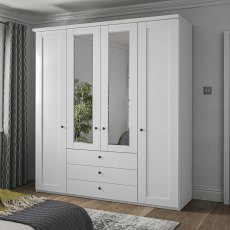 Wiemann London 4 Door Combi Wardrobe Wiemann London 4 Door Combi Wardrobe