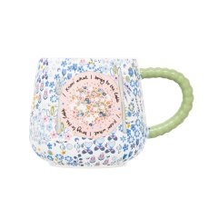 Cath Kidston Affinity Ditsy Blue Twisted Handle Billie Mug Cath Kidston Affinity Ditsy Blue Twisted Handle Billie Mug
