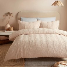 Serene Natural Embossed Curve Duvet Set Serene Natural Embossed Curve Duvet Set