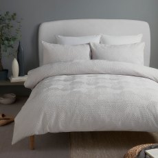 Serene Grey Embossed Geo Duvet Set Serene Grey Embossed Geo Duvet Set