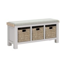 Thornham Storage Bench with Beige Cushion
