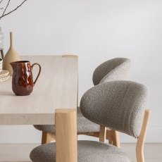 Arlo 1.9m Dining Table & 6 Leo Chairs